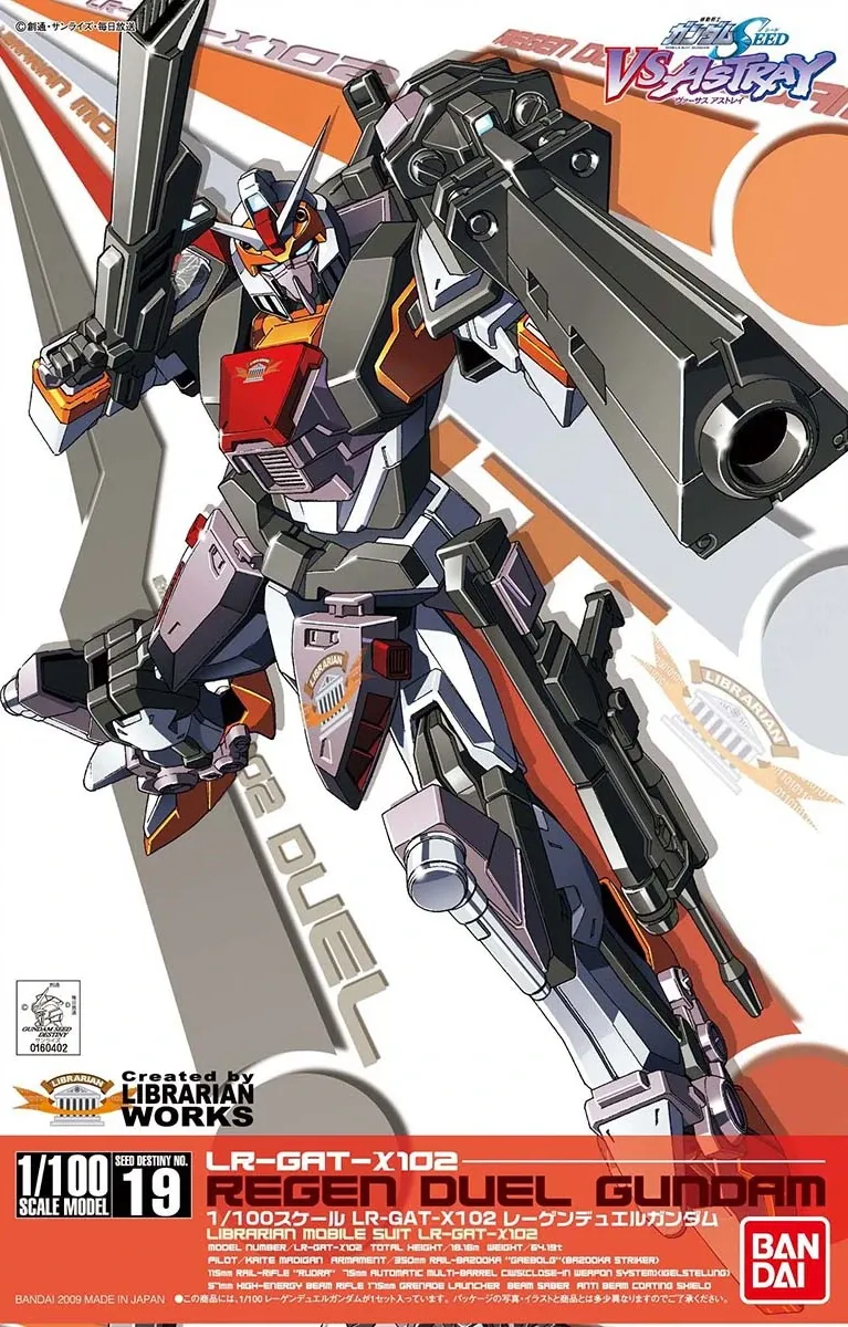 GUNDAM - 1/100 REGEN DUEL GUNDAM - Model Kit